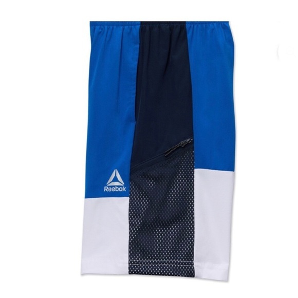 Reebok Boys athletic blue colorblock active breathable mesh shorts size XXL (18) - Picture 9 of 10